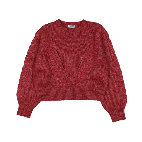 Tomato Textured Jumper