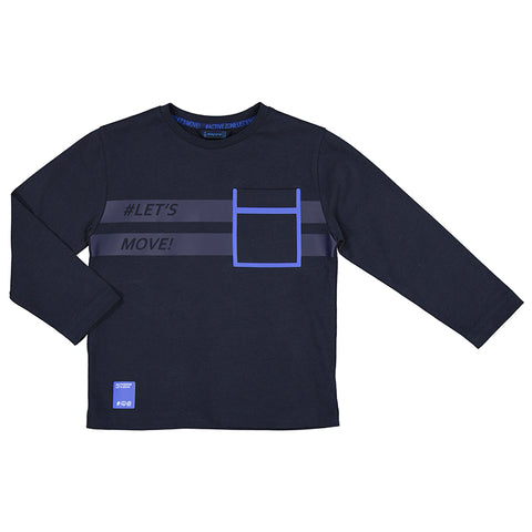 Blue/Black LS Tee