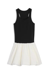 Queenie Dress Black/White